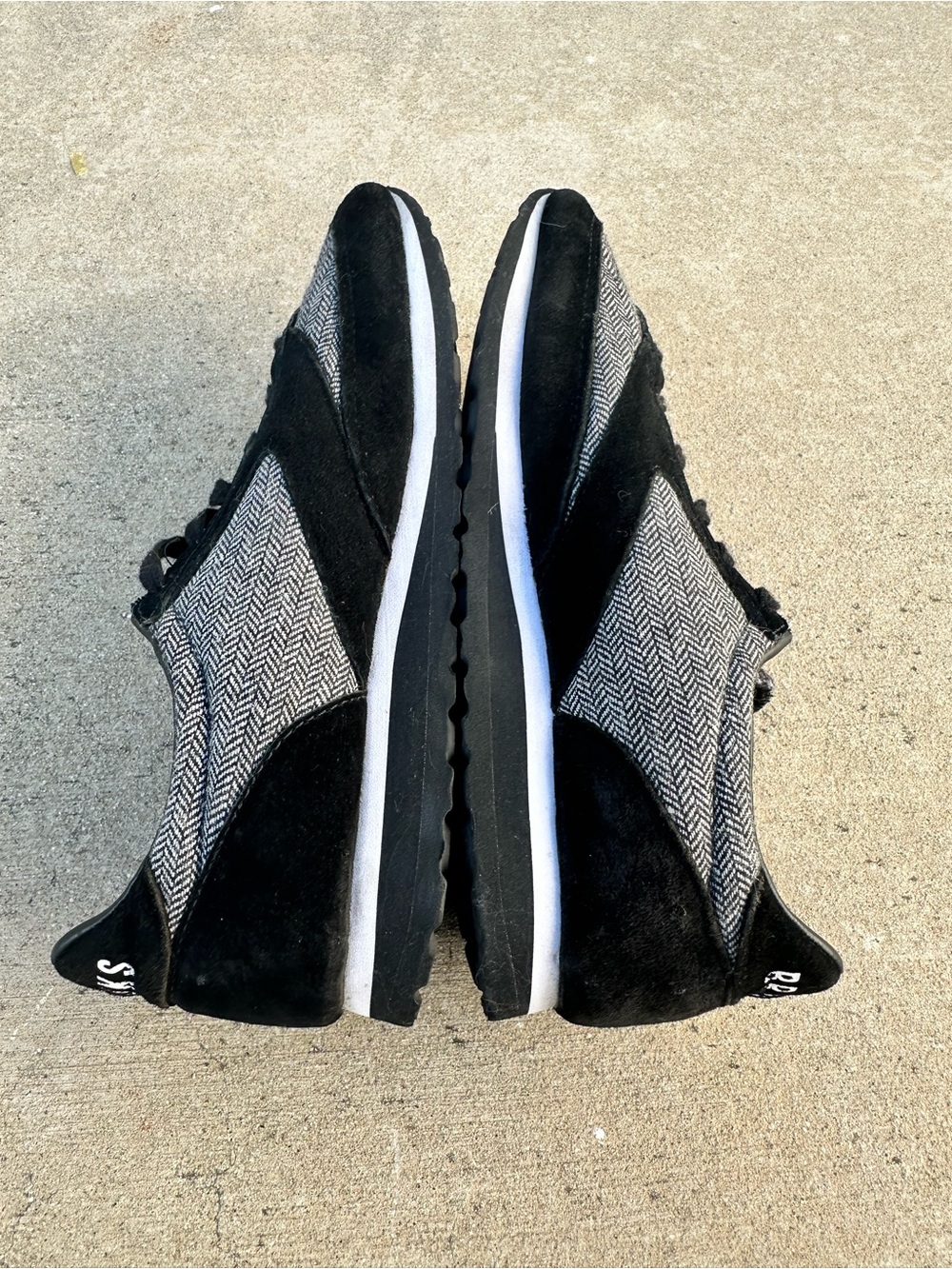 Brooks Heritage Vanguard Tweed Herringbone Suede Retro Running Sneakers~8.5 - Picture 4 of 8
